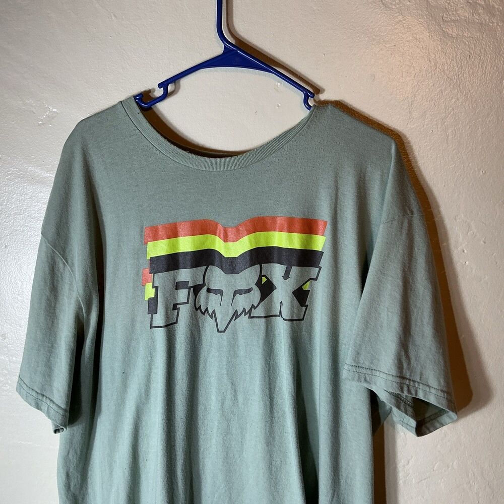 Fox Racing Mens XXL Light Green T Shirt Mens Tee